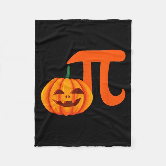 Pumpapaj jack o lykta halloween matematik rolig fleecefilt (Framsidan)