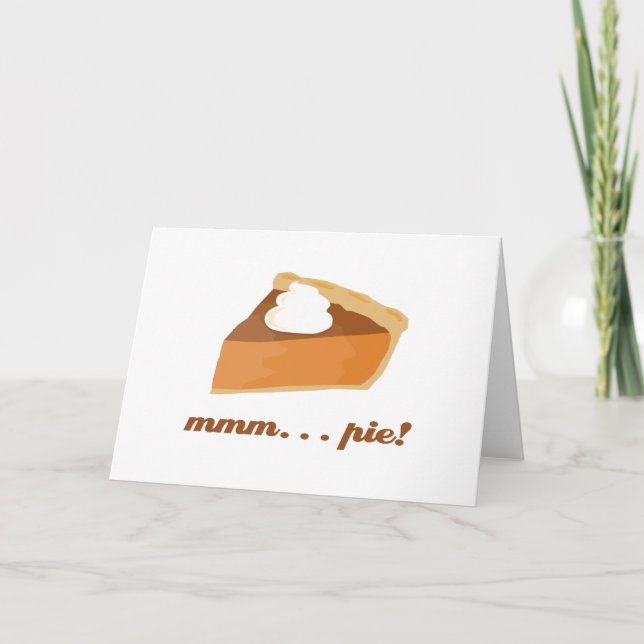 Pumpapaj - mmm. paj! helgkort (Framsida)