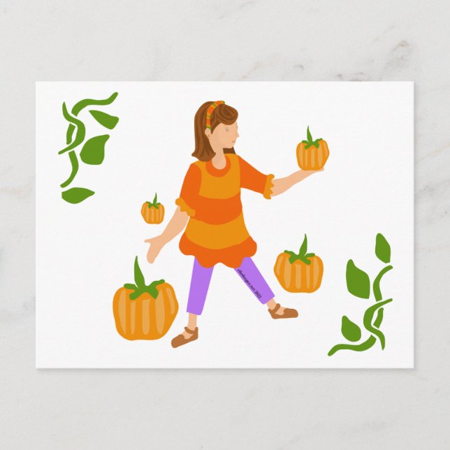 Pumpapicknings vykort (Framsida)