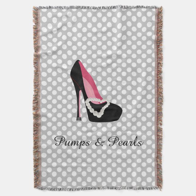 Pumpar och pärlakastfilten filt (Framsidan Vertikal)