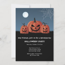 Pumpas Halloween-inbjudan Inbjudningar