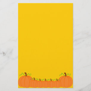 Pumpaskörd Brevpapper