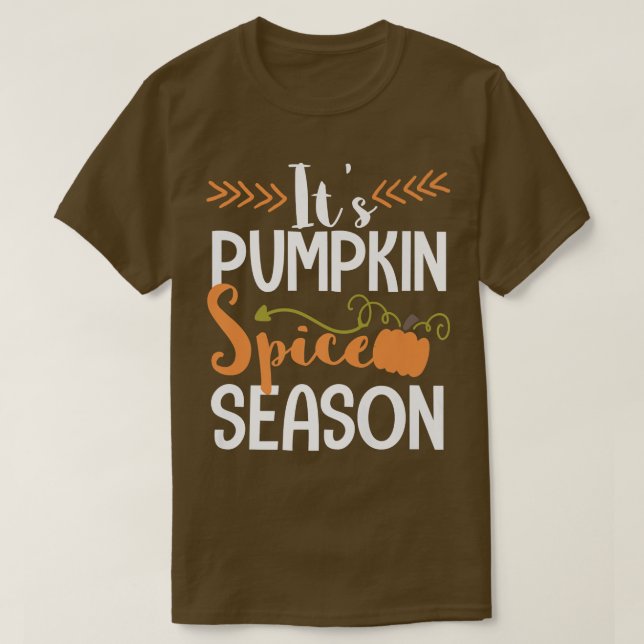 Pumpekrydsäsongen söt Fall T Shirt (Design framsida)