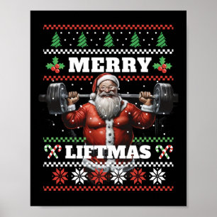 Pumper Bodybuilding Julafton Fitness Ugly jul Sw Poster
