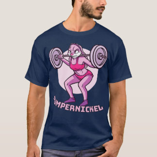 Pumpernickel-kanin med Barbell Bodybuilding T Shirt