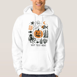pumphalloween under vatten redigerbar hoodie