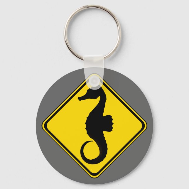 Pumping Seahorse Crossing! Nyckelring (Framsida)