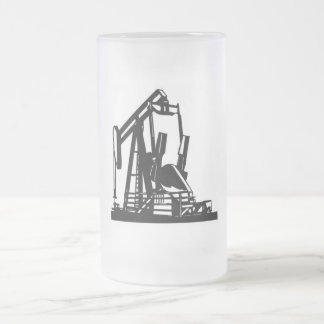 Pumpjack ölmugg frostat ölglas
