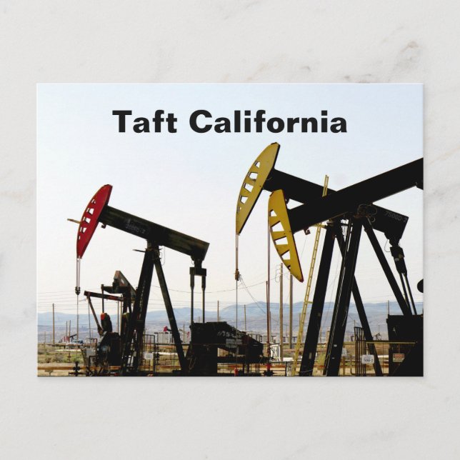 Pumpjacks i Taft California Vykort (Framsida)
