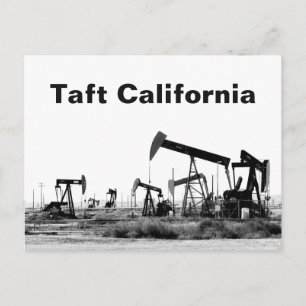 Pumpjacks i Taft Kalifornien Vykort