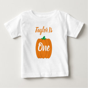 Pumpkin 1:a födelsedagen Baby T-Shirt