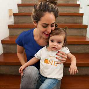 Pumpkin 1:a födelsedagen Baby T-Shirt