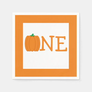 Pumpkin 1:a födelsedagen pappersservett