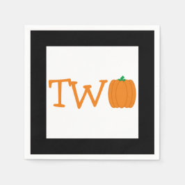 Pumpkin 2:a födelsedagen pappersservett