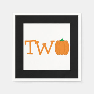 Pumpkin 2:a födelsedagen pappersservett