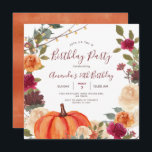 Pumpkin 30års födelsedag Party Boho String Light Inbjudningar<br><div class="desc">Pumpkin 30års födelsedag Party Boho Pampas Grass perfekt för höst- eller fallinbjudan</div>
