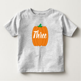 Pumpkin 3:e födelsedagen Småbarn T-shirt