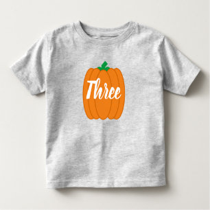Pumpkin 3:e födelsedagen Småbarn T-shirt