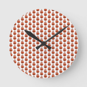 Pumpkin Acrylic Wall Clock Rund Klocka