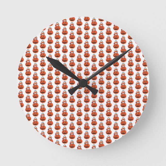 Pumpkin Acrylic Wall Clock Rund Klocka (Framsida)