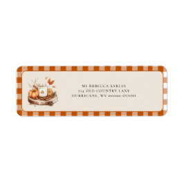 Pumpkin and Spice All Nice Returadress Etikett