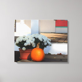 Pumpkin and White Morsa - Martha's Vineyard Canvastryck