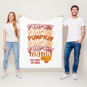 PUMPKIN-Anpassadets Thanksgiving Fleecefilt
