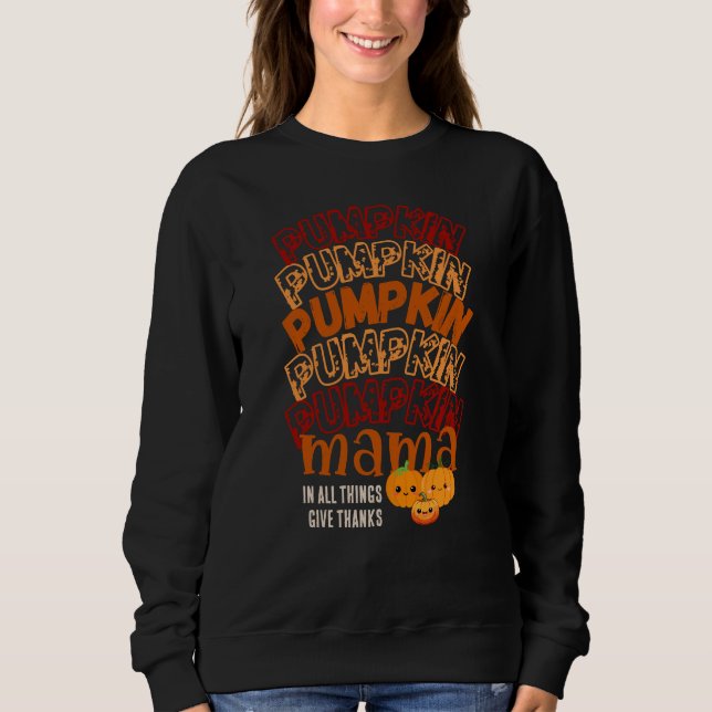 PUMPKIN-Anpassadets Thanksgiving T Shirt (Framsida)