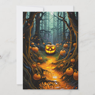 Pumpkin anpassningsbar Jack o lantern Inbjudningar