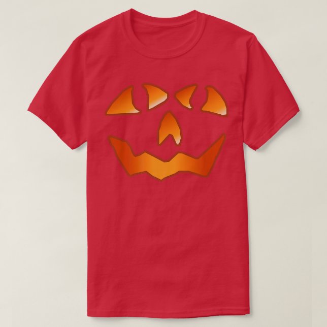 Pumpkin ansikte, dvärga häxviber, haunted Trick el T Shirt (Design framsida)