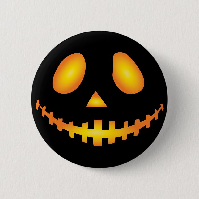 Pumpkin Ansikte Halloween Jack o lantern-taloky Knapp (Framsida)