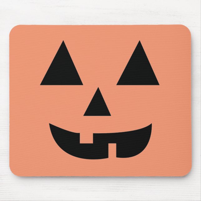 Pumpkin Ansikte Halloween Musmatta (Framsidan)
