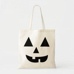 Pumpkin Ansikte Halloween Tygkasse