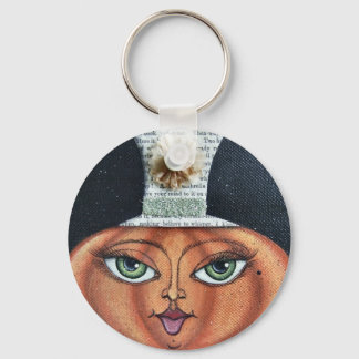 Pumpkin Ansikte Keychain Nyckelring