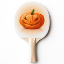 Pumpkin Ansikte Ping Pong Paddle