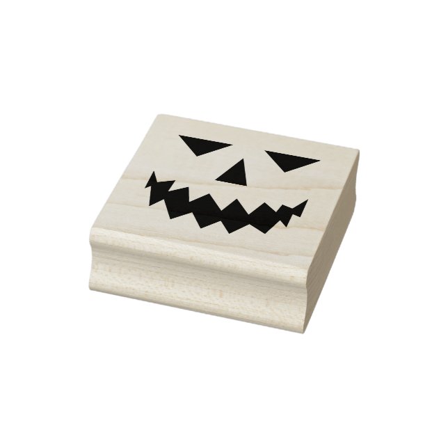 Pumpkin Ansikte Rubber Frimärke Stämpel (Stämpel)