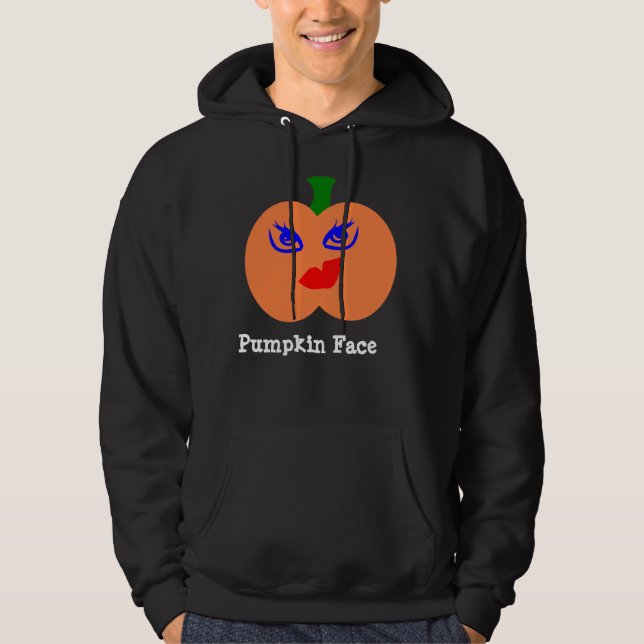 Pumpkin Ansikte Sweatshirt (Framsida)