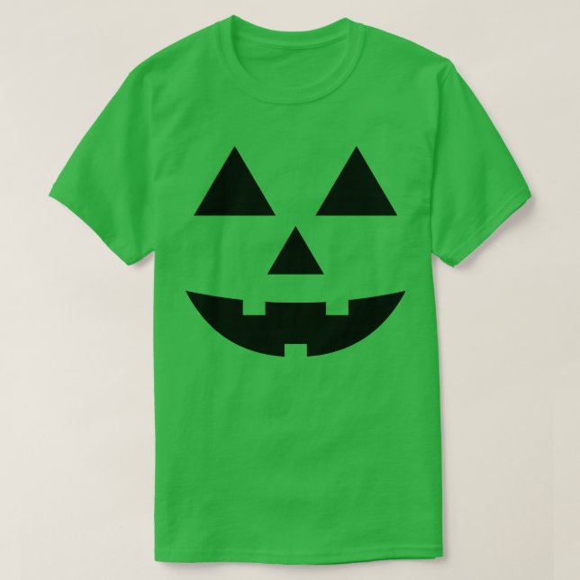 Pumpkin Ansikte TShirt T Shirt (Design framsida)