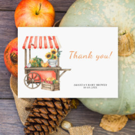 Pumpkin är på vägen Baby Shower Tack
