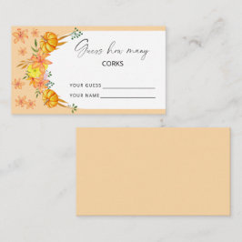 Pumpkin arch - gissa hur många kork möhippa-spel s tilläggskort