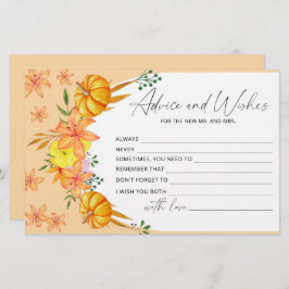 Pumpkin Arch-råd och önskemål möhippa Brevpapper