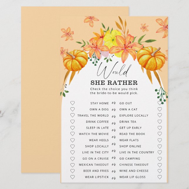 Pumpkin Arch - skulle hon hellre vilja ha möhippa- (Fram/baksida)