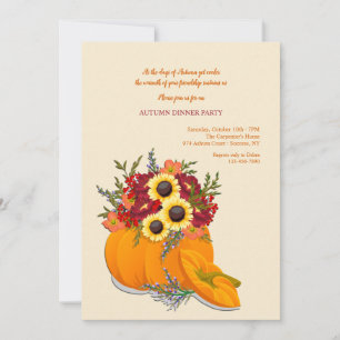 Pumpkin Arrangemang Inbjudningar