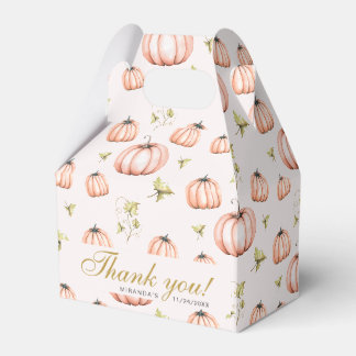 Pumpkin Autumn-favoritruta för babydusch Presentaskar