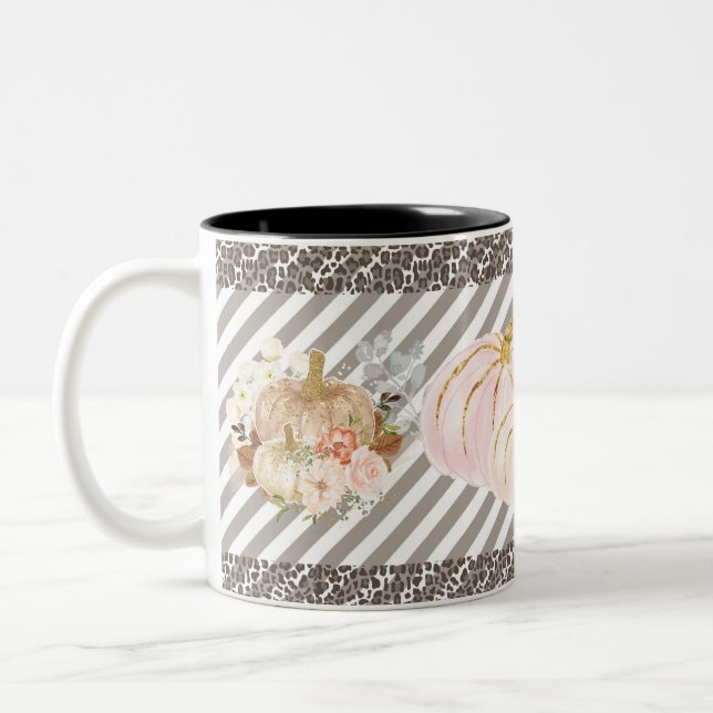  Pumpkin Autumn Leopard Mugg  (Vänster)