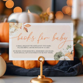 Pumpkin Autumn Shower Bokar för Baby Tilläggskort