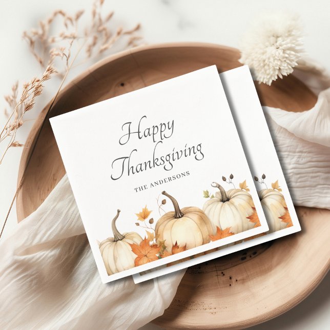 Pumpkin Autumn-Thanksgiving Pappersservett (Skapare uppladdad)