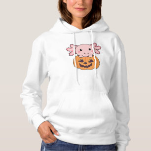 Pumpkin Axolotl Älskare sötdjur för Halloween T Shirt