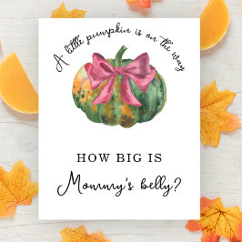 Pumpkin baby - Hur stort är Mamma belly Poster