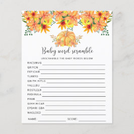 Pumpkin - Baby Ord-skandalen | Barnstödsspel